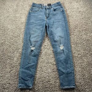 Vintage Levis Silver‎ Tab Jeans Girls 12R Blue Mini Mom Denim Adjustable Waist